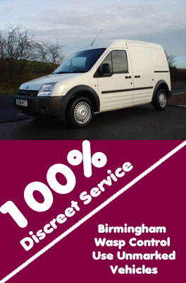 Selly Oak Wasp Control use unmarked vehicles with 100% discreet service, contact us on 0121 450 9784  for more info.